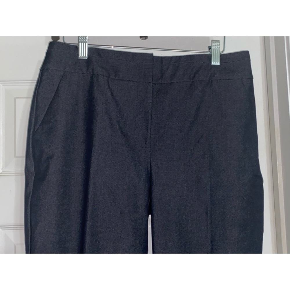 NEW~Chico’s Dress Denim Look Crop Pants~sz 8 (1)